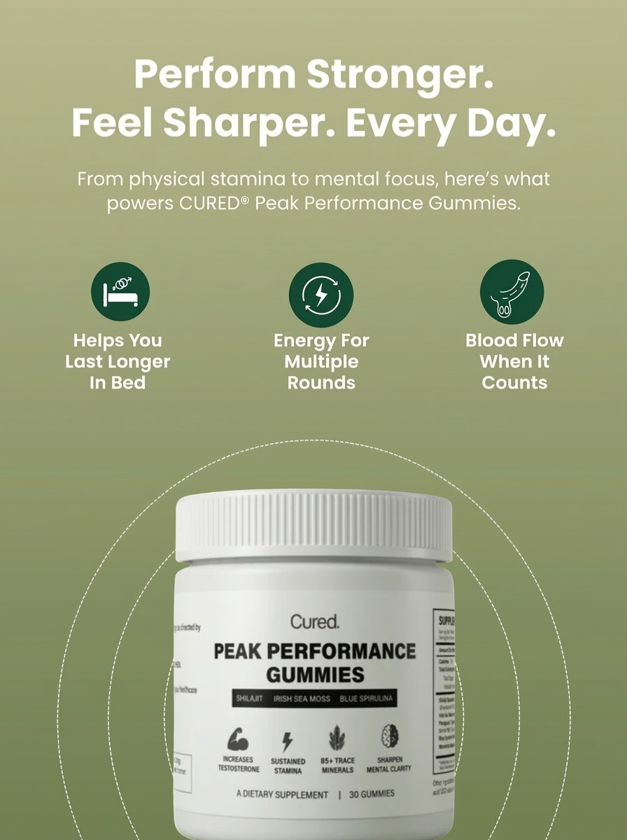 CURED® Peak Performance Gummies